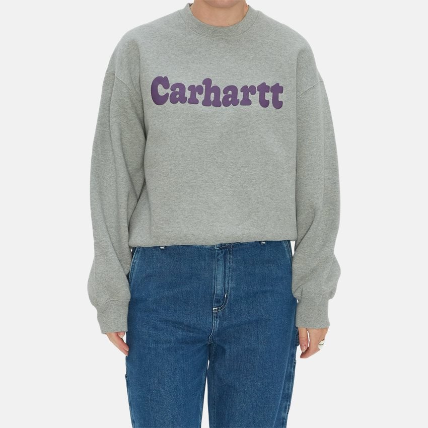 Carhartt WIP Women Sweatshirts W BUBBLES SWEAT I032465 GREY HTR